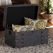 Baxton Studio Palma Modern and Contemporary Transitional Grey Fabric Upholstered Storage Trunk Ottoman - JY20A10L-Grey-Trunk Otto