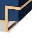 Baxton Studio Parker Glam and Luxe Navy Blue Velvet Upholstered and Gold Metal Finished Storage Ottoman - JY20A122L-Navy Blue/Gold-Storage Otto