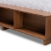 Baxton Studio Milana Modern Transitional Ash Walnut Brown Finished Wood 4-Drawer Full Size Platform Storage Bed - Milana-Ash Walnut-Full