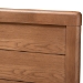 Baxton Studio Alba Modern Transitional Ash Walnut Brown Finished Wood Queen Size 4-Drawer Platform Storage Bed with Built-In Shelves - Alba-Ash Walnut-Queen