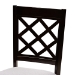 Baxton Studio Daisy Modern and Contemporary Grey Fabric Upholstered and Dark Brown Finished Wood 5-Piece Dining Set - Daisy-Grey/Dark Brown-5PC Dining Set