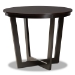 Baxton Studio Selby Modern and Contemporary Grey Fabric Upholstered and Dark Brown Finished Wood 5-Piece Dining Set - Selby-Grey/Dark Brown-5PC Dining Set