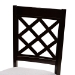 Baxton Studio Selby Modern and Contemporary Grey Fabric Upholstered and Dark Brown Finished Wood 5-Piece Dining Set - Selby-Grey/Dark Brown-5PC Dining Set