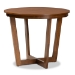 Baxton Studio Dayna Modern and Contemporary Grey Fabric Upholstered and Walnut Brown Finished Wood 5-Piece Dining Set - Dayna-Grey/Walnut-5PC Dining Set