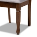Baxton Studio Irene Modern and Contemporary Grey Fabric Upholstered and Walnut Brown Finished Wood 5-Piece Dining Set - Irene-Grey/Walnut-5PC Dining Set
