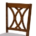 Baxton Studio Reneau Modern and Contemporary Grey Fabric Upholstered and Walnut Brown Finished Wood 6-Piece Dining Set - RH316C-Grey/Walnut-6PC Dining Set
