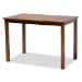 Baxton Studio Sefa Modern and Contemporary Grey Fabric Upholstered and Walnut Brown Finished Wood 5-Piece Dining Set - Sefa-Grey/Walnut-5PC Dining Set