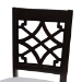 Baxton Studio Mael Modern and Contemporary Grey Fabric Upholstered and Dark Brown Finished Wood 7-Piece Dining Set - RH331C-Grey/Dark Brown-7PC Dining Set