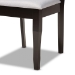 Baxton Studio Mael Modern and Contemporary Grey Fabric Upholstered and Dark Brown Finished Wood 7-Piece Dining Set - RH331C-Grey/Dark Brown-7PC Dining Set