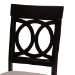 Baxton Studio Lucie Modern and Contemporary Sand Fabric Upholstered and Dark Brown Finished Wood 7-Piece Dining Set - RH333C-Sand/Dark Brown-7PC Dining Set