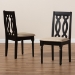 Baxton Studio Cherese Modern and Contemporary Sand Fabric Upholstered and Dark Brown Finished Wood 2-Piece Dining Chair Set - RH334C-Sand/Dark Brown-DC-2PK