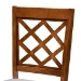 Baxton Studio Verner Modern and Contemporary Grey Fabric Upholstered and Walnut Brown Finished Wood 7-Piece Dining Set - RH330C-Grey/Walnut-DC-7PC Dining Set
