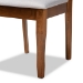 Baxton Studio Verner Modern and Contemporary Grey Fabric Upholstered and Walnut Brown Finished Wood 7-Piece Dining Set - RH330C-Grey/Walnut-DC-7PC Dining Set