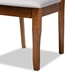 Baxton Studio Verner Modern and Contemporary Grey Fabric Upholstered Walnut Finished Wood 2-Piece Dining Chair Set - RH330C-Grey/Walnut-DC-2PK