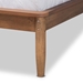 Baxton Studio Sadler Mid-Century Modern Ash Walnut Brown Finished Wood Queen Size Platform Bed - MG0047-9-Ash Walnut-Queen