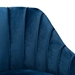 Baxton Studio Kailyn Glam and Luxe Navy Blue Velvet Fabric Upholstered and Gold Finished Chaise - TSF-6720-Navy Blue Velvet/Gold-Chaise