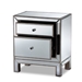 Baxton Studio Fadri Contemporary Glam and Luxe Mirrored 2-Drawer End Table - RXF-2393-ET