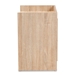 Baxton Studio Hale Modern and Contemporary Oak Finished Wood 1-Door Nightstand - ET8003-Oak-NS