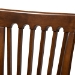 Baxton Studio Seda Modern and Contemporary Grey Fabric Upholstered and Walnut Brown Finished Wood 5-Piece Dining Set - Seda-Grey/Walnut-5PC Dining Set