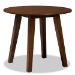 Baxton Studio Darina Modern and Contemporary Grey Fabric Upholstered and Walnut Brown Finished Wood 5-Piece Dining Set - Darina-Grey/Walnut-5PC Dining Set