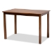 Baxton Studio Mirna Modern and Contemporary Grey Fabric Upholstered and Walnut Brown Finished Wood 5-Piece Dining Set - Mirna-Grey/Walnut-5PC Dining Set
