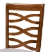 Baxton Studio Mirna Modern and Contemporary Grey Fabric Upholstered and Walnut Brown Finished Wood 5-Piece Dining Set - Mirna-Grey/Walnut-5PC Dining Set