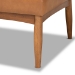 Baxton Studio Arvid Mid-Century Modern Tan Faux Leather Upholstered and Walnut Brown Finished Wood 5-Piece Dining Nook Set - BBT8051-Tan/Walnut-5PC Dining Nook Set