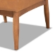 Baxton Studio Arvid Mid-Century Modern Tan Faux Leather Upholstered and Walnut Brown Finished Wood Dining Chair - BBT8051-Tan/Walnut-CC