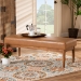 Baxton Studio Arvid Mid-Century Modern Tan Faux Leather Upholstered and Walnut Brown Finished Wood Dining Bench - BBT8051-Tan/Walnut-Bench