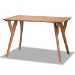 Baxton Studio Odessa Mid-Century Modern Grey Fabric Upholstered and Walnut Brown Finished Wood 4-Piece Dining Nook Set - BBT8054-Grey/Walnut-4PC Dining Nook Set