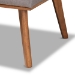 Baxton Studio Odessa Mid-Century Modern Grey Fabric Upholstered and Walnut Brown Finished Wood 4-Piece Dining Nook Set - BBT8054-Grey/Walnut-4PC Dining Nook Set