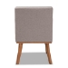 Baxton Studio Odessa Mid-Century Modern Grey Fabric Upholstered and Walnut Brown Finished Wood Dining Chair - BBT8054-Grey/Walnut-CC