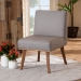 Baxton Studio Odessa Mid-Century Modern Grey Fabric Upholstered and Walnut Brown Finished Wood Dining Chair - BBT8054-Grey/Walnut-CC