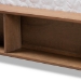Baxton Studio Tamsin Modern Transitional Ash Walnut Brown Finished Wood King Size 4-Drawer Platform Storage Bed with Built-In Shelves - Tamsin-Ash Walnut-King