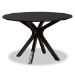 Baxton Studio Jessie Modern and Contemporary Grey Fabric Upholstered and Dark Brown Finished Wood 7-Piece Dining Set - Jessie-Grey/Dark Brown-7PC Dining Set