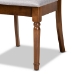 Baxton Studio Lucie Modern and Contemporary Grey Fabric Upholstered and Walnut Brown Finished Wood 7-Piece Dining Set - RH333C-Grey/Walnut-DC-7PC Dining Set