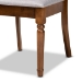 Baxton Studio Jessie Modern and Contemporary Grey Fabric Upholstered and Walnut Brown Finished Wood 7-Piece Dining Set - Jessie-Grey/Walnut-7PC Dining Set