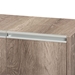Baxton Studio Langston Modern and Contemporary Weathered Oak Finished Wood 2-Door Shoe Cabinet - MH7125-Oak-Shoe Cabinet