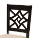 Baxton Studio Nicolette Modern and Contemporary Sand Fabric Upholstered and Dark Brown Finished Wood 5-Piece Dining Set - RH340C-Sand/Dark Brown-5PC Dining Set