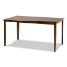 Baxton Studio Nicolette Modern and Contemporary Grey Fabric Upholstered and Walnut Brown Finished Wood 7-Piece Dining Set - RH340C-Grey/Walnut-7PC Dining Set
