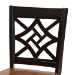 Baxton Studio Nicolette Modern and Contemporary Two-Tone Dark Brown and Walnut Brown Finished Wood 2-Piece Counter Stool Set - RH340P-Dark Brown/Walnut Wood Scoop Seat-PC