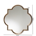 Baxton Studio Tiana Vintage Antique Bronze and Gold Finished Metal Quatrefoil Accent Wall Mirror - RXW-10101