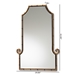 Baxton Studio Layan Glamourous Hollywood Regency Style Gold Finished Metal Bamboo Inspired Accent Wall Mirror - RXW-10065