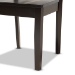 Baxton Studio Zamira Modern and Contemporary Transitional Dark Brown Finished Wood 7-Piece Dining Set - Zamira-Dark Brown-7PC Dining Set