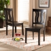 Baxton Studio Fenton Modern and Contemporary Transitional Dark Brown Finished Wood 2-Piece Dining Chair Set - RH338C-Dark Brown Wood Scoop Seat-DC-2PK