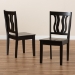 Baxton Studio Fenton Modern and Contemporary Transitional Dark Brown Finished Wood 2-Piece Dining Chair Set - RH338C-Dark Brown Wood Scoop Seat-DC-2PK