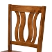 Baxton Studio Mare Modern and Contemporary Transitional Walnut Brown Finished Wood 7-Piece Dining Set - Mare-Walnut-7PC Dining Set