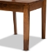 Baxton Studio Mare Modern and Contemporary Transitional Walnut Brown Finished Wood 7-Piece Dining Set - Mare-Walnut-7PC Dining Set