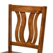 Baxton Studio Fenton Modern and Contemporary Transitional Walnut Brown Finished Wood 2-Piece Dining Chair Set - RH338C-Walnut Wood Scoop Seat-DC-2PK