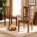 Baxton Studio Fenton Modern and Contemporary Transitional Walnut Brown Finished Wood 2-Piece Dining Chair Set - RH338C-Walnut Wood Scoop Seat-DC-2PK